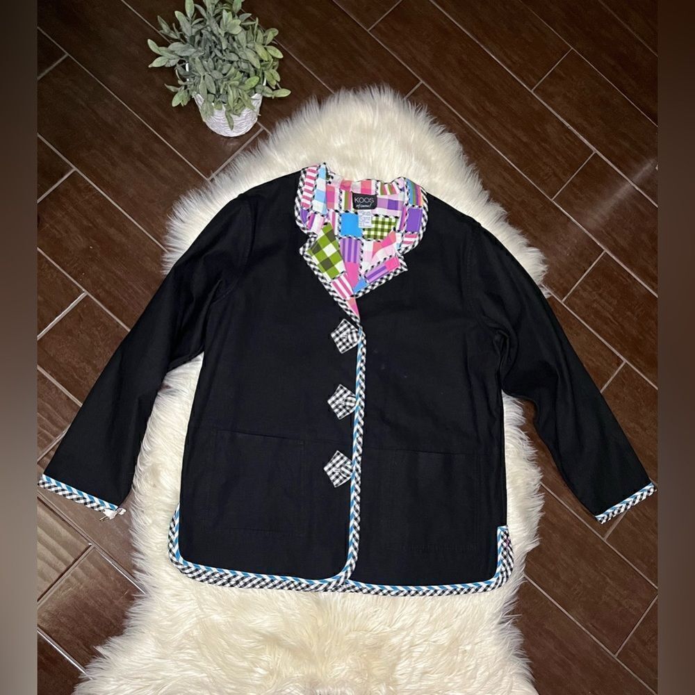Koos of Course! Reversible blazer sz large